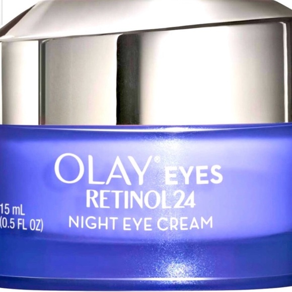 New In Box OLAY Eyes Retinol24 Night Cream in Purple Jar - Picture 4 of 4